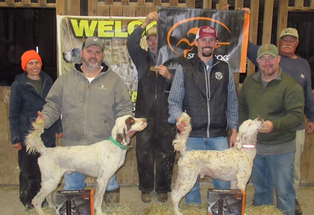 Championship Winners. From left to right: Judge Magda Lear, Joshua Griggs with Runner-up Seven of Diamonds, Mike Branscum, Joseph Hopkins with Champion All Out, Justin Crook, and Roy Richardson