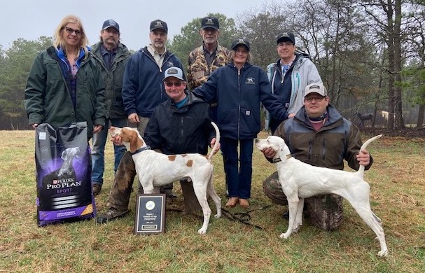 The Winners. In foreground, from left: Chris Catanzarite with Backcountry Bruiser  and Joe Lordi Jr. with Navajo Cody. Standing: Alene LaVasseur, Tom Tracy, Joe Cincotta, Wayne, Horner, judge; Louise Wilcox  and Lisa Pollack, judge